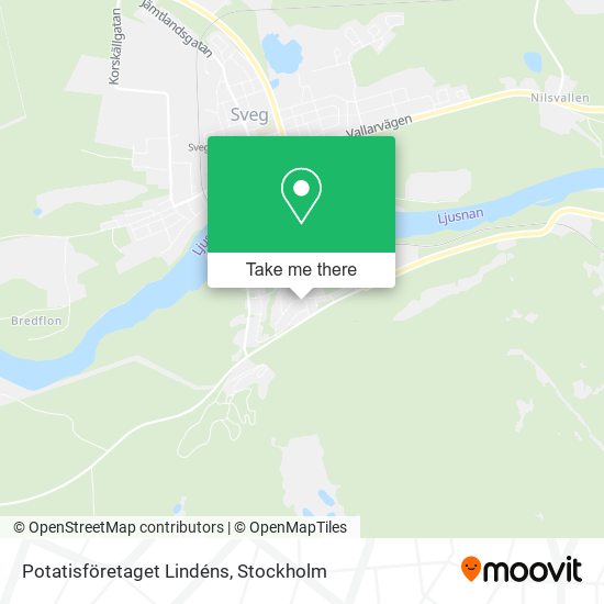 Potatisföretaget Lindéns map