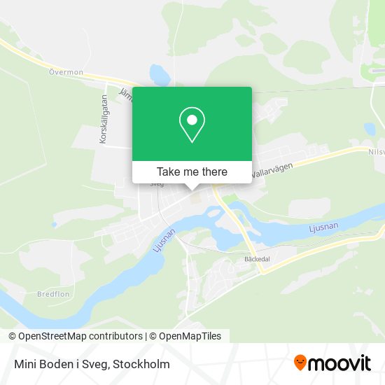 Mini Boden i Sveg map