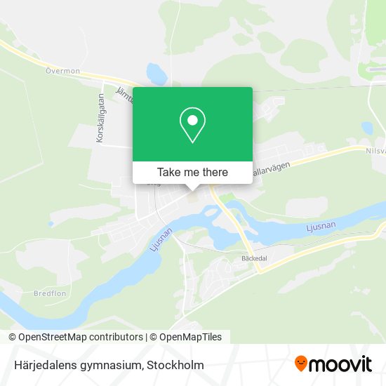 Härjedalens gymnasium map
