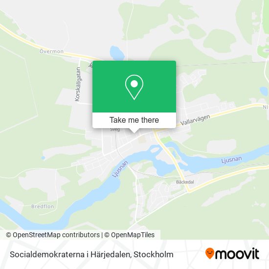 Socialdemokraterna i Härjedalen map