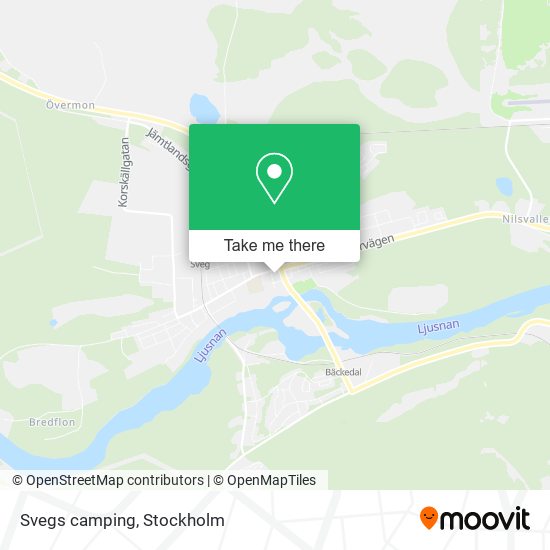 Svegs camping map