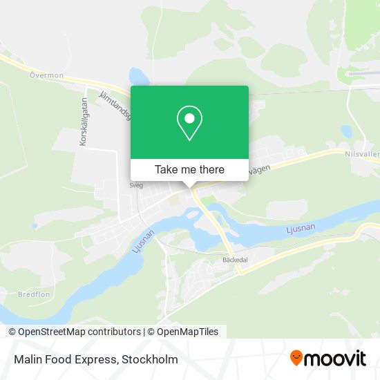 Malin Food Express map