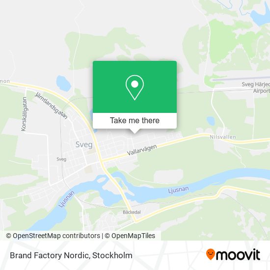 Brand Factory Nordic map