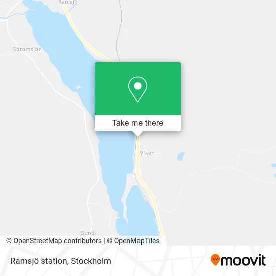 Ramsjö station map