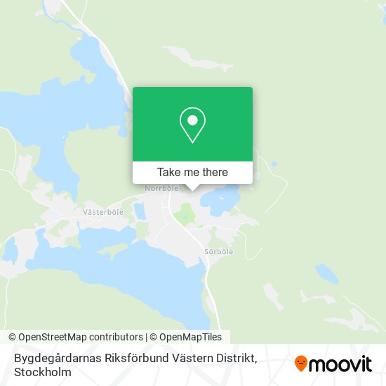 Bygdegårdarnas Riksförbund Västern Distrikt map