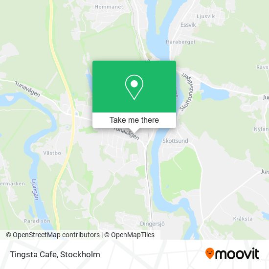 Tingsta Cafe map