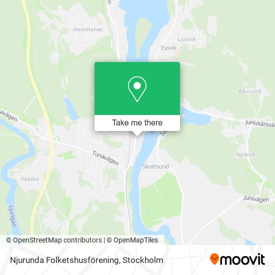 Njurunda Folketshusförening map