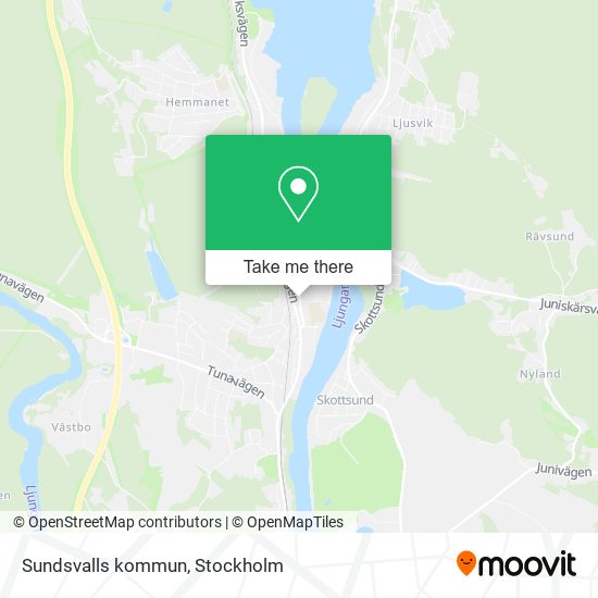 Sundsvalls kommun map