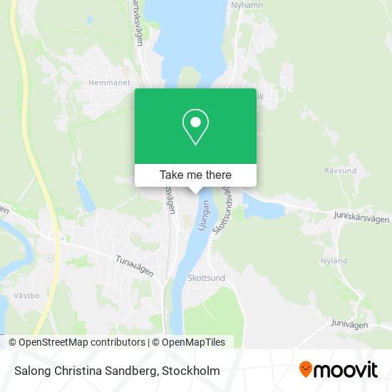 Salong Christina Sandberg map