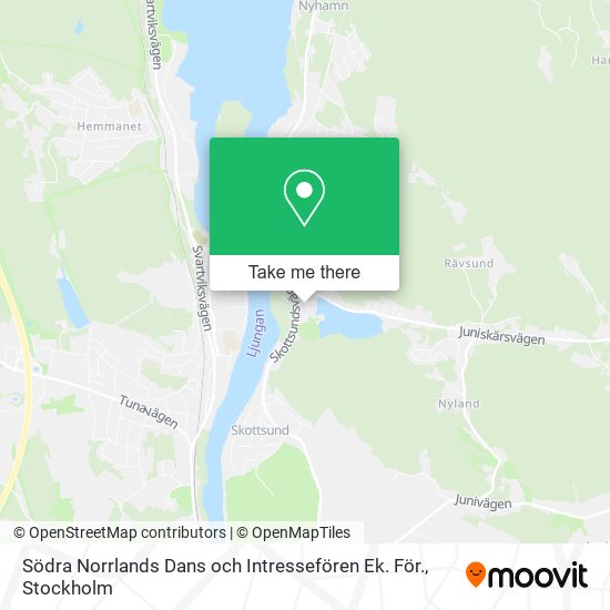Södra Norrlands Dans och Intressefören Ek. För. map