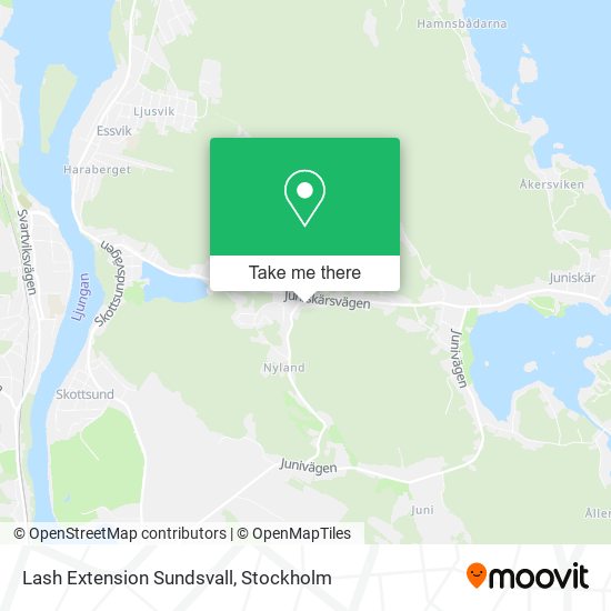 Lash Extension Sundsvall map