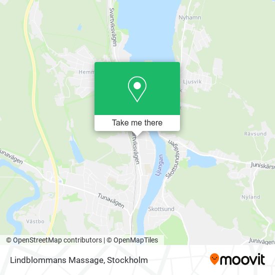 Lindblommans Massage map