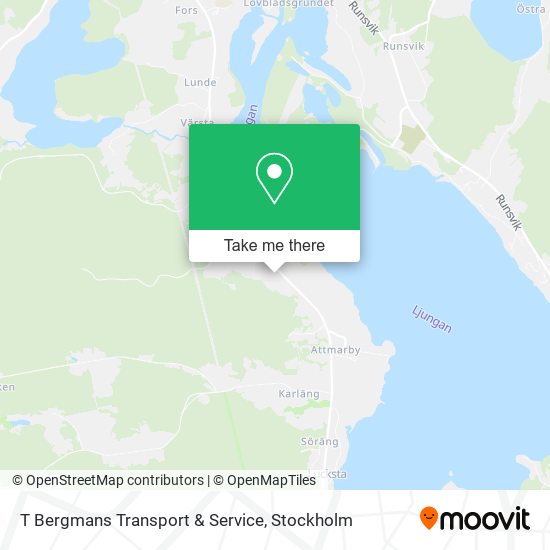 T Bergmans Transport & Service map