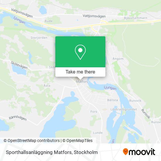 Sporthallsanläggning Matfors map