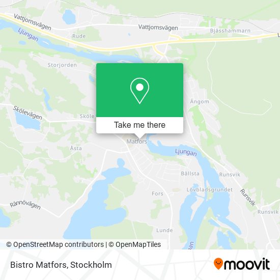 Bistro Matfors map