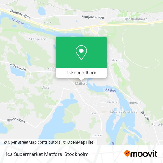 Ica Supermarket Matfors map