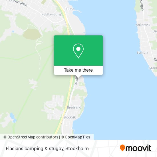 Fläsians camping & stugby map