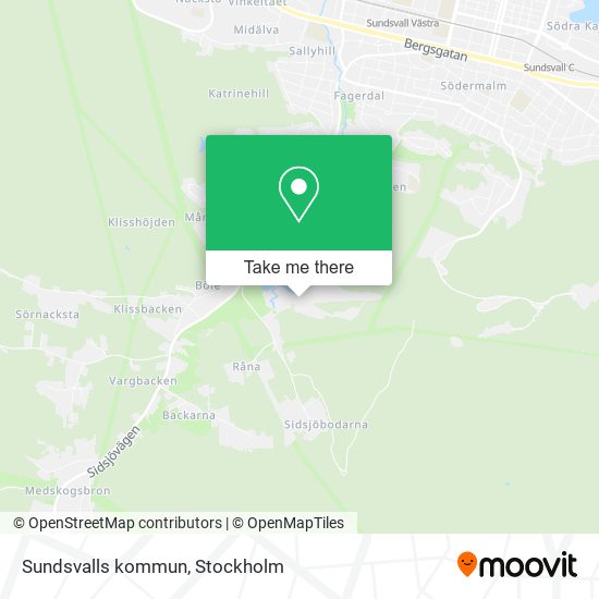 Sundsvalls kommun map