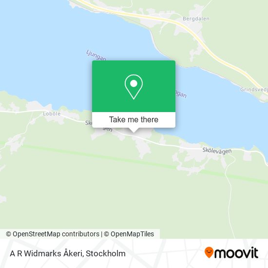 A R Widmarks Åkeri map
