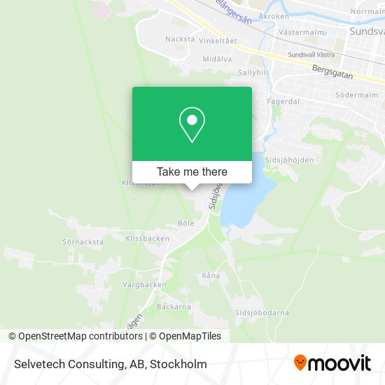 Selvetech Consulting, AB map