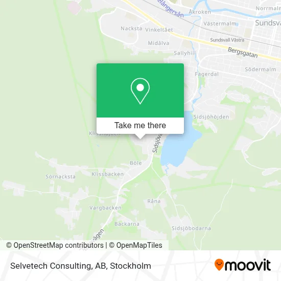 Selvetech Consulting, AB map