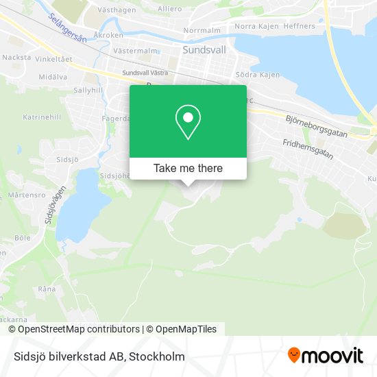 Sidsjö bilverkstad AB map