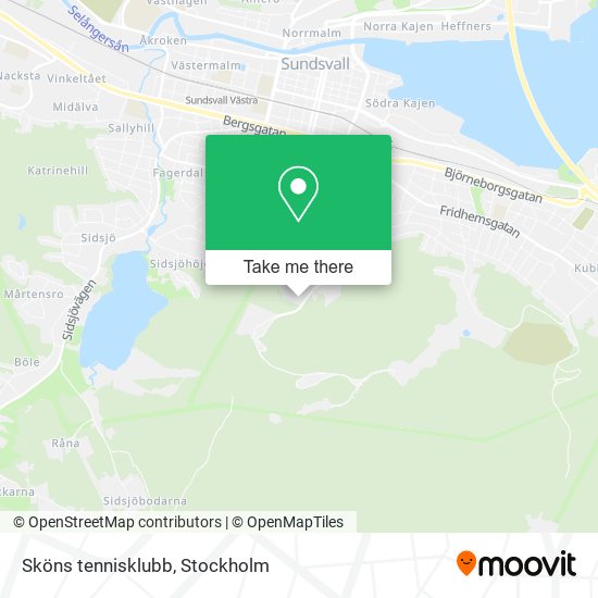 Sköns tennisklubb map