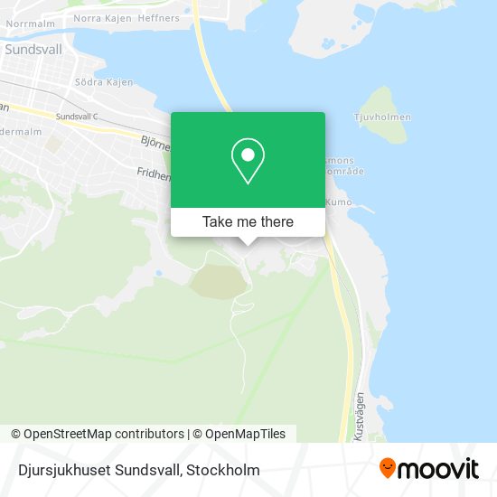 Djursjukhuset Sundsvall map
