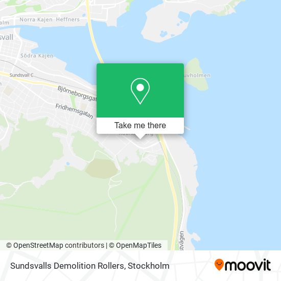 Sundsvalls Demolition Rollers map