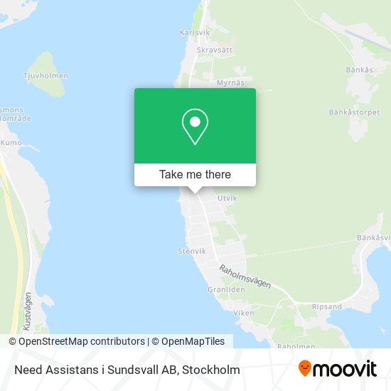 Need Assistans i Sundsvall AB map