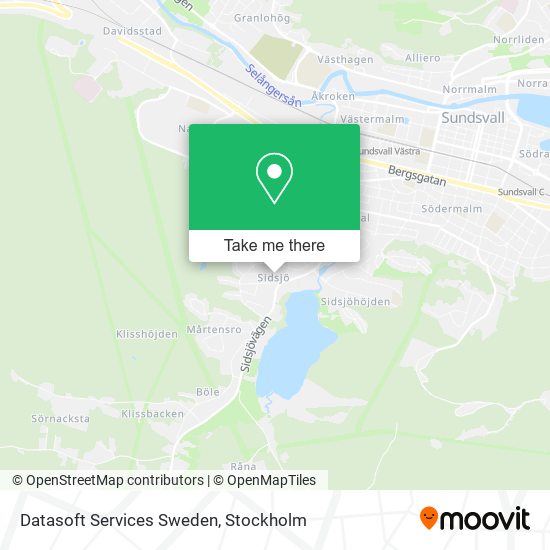 Datasoft Services Sweden map