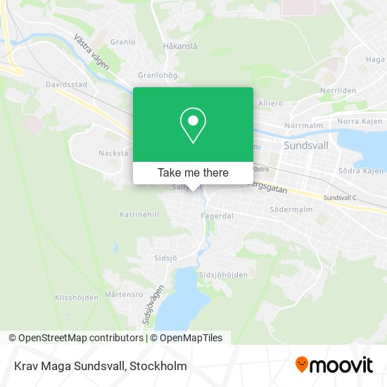 Krav Maga Sundsvall map