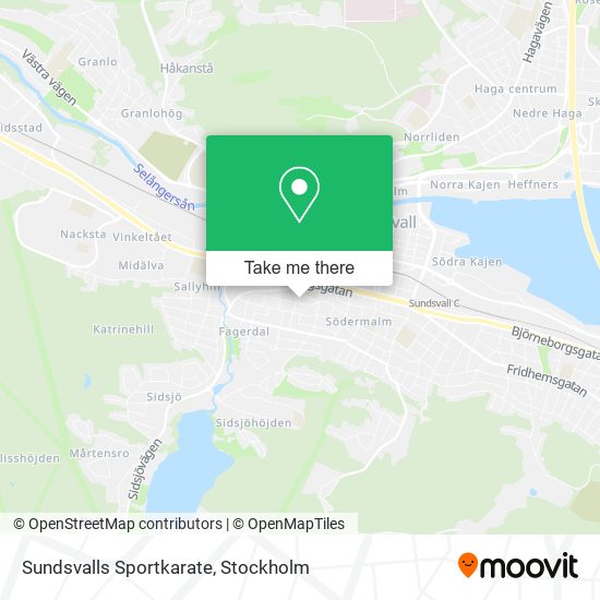 Sundsvalls Sportkarate map