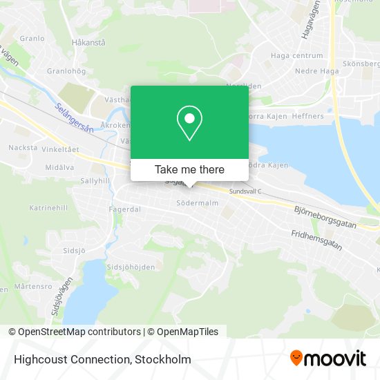 Highcoust Connection map