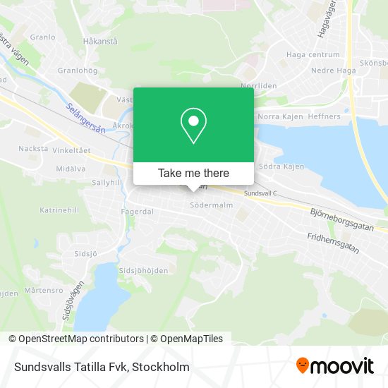 Sundsvalls Tatilla Fvk map