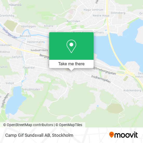 Camp Gif Sundsvall AB map