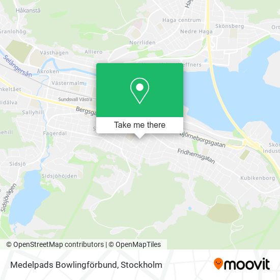 Medelpads Bowlingförbund map