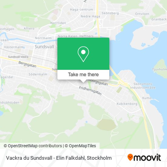 Vackra du Sundsvall - Elin Falkdahl map