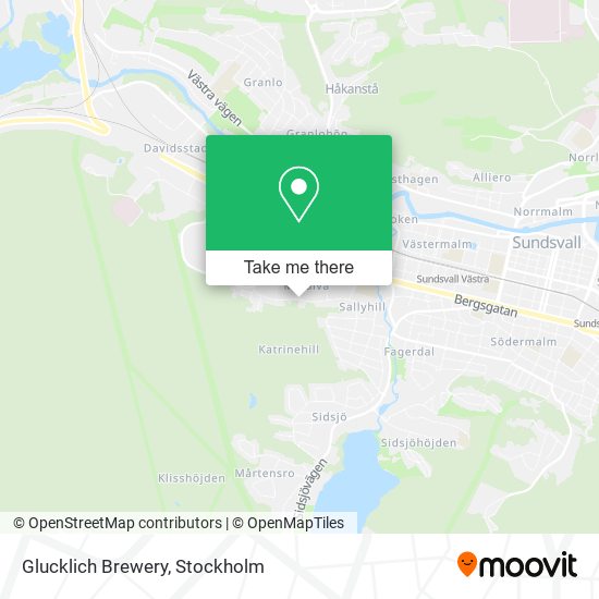 Glucklich Brewery map