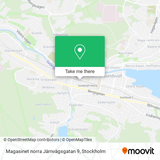 Magasinet norra Järnvägsgatan 9 map