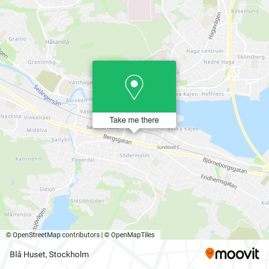 Blå Huset map