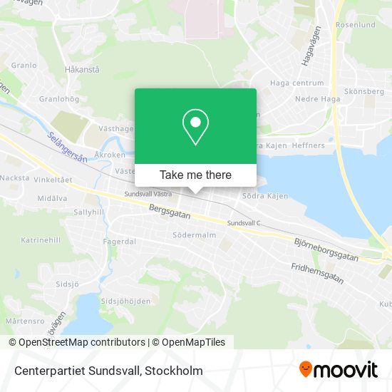 Centerpartiet Sundsvall map