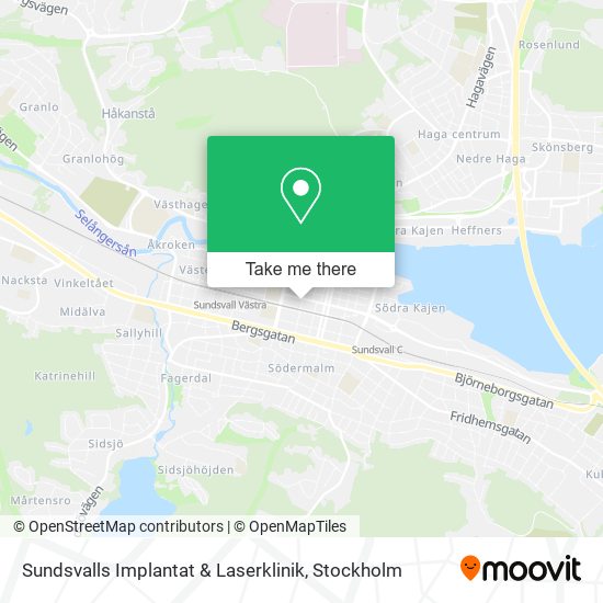 Sundsvalls Implantat & Laserklinik map