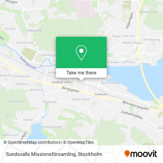 Sundsvalls Missionsförsamling map