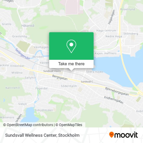 Sundsvall Wellness Center map