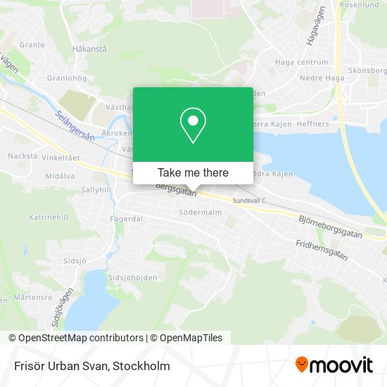 Frisör Urban Svan map