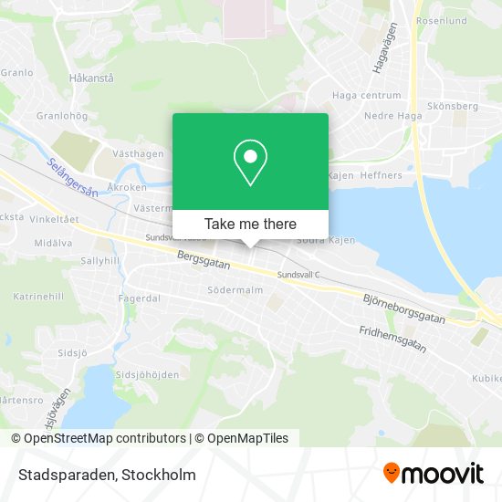 Stadsparaden map