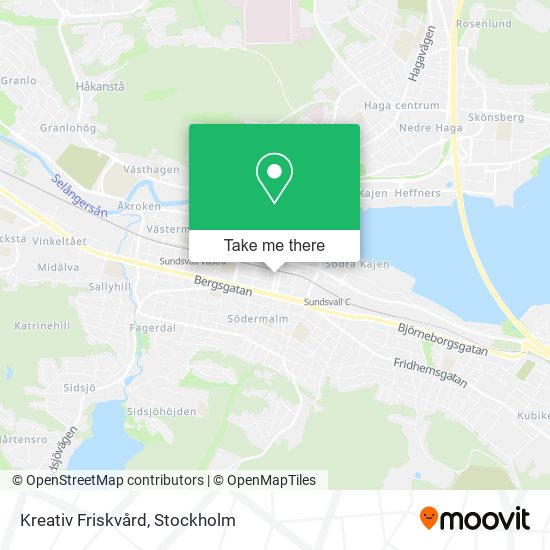 Kreativ Friskvård map