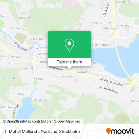 If Metall Mellersta Norrland map