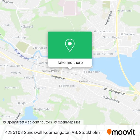 4285108 Sundsvall Köpmangatan AB map